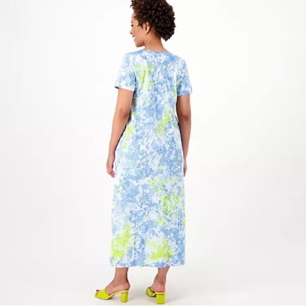 LOGO by Lori Goldstein Regular Beach to Street Tie-Dye Dress sz M NEW # E129 - Picture 2 of 3